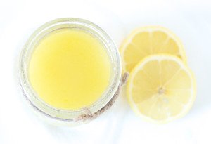 lemon lip scrub