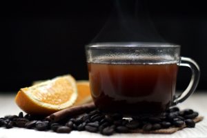 Jamaican coffee with oranges