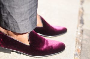 Velour shoe