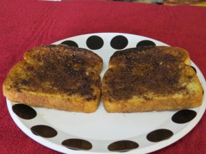 nnamon toasts in the oven